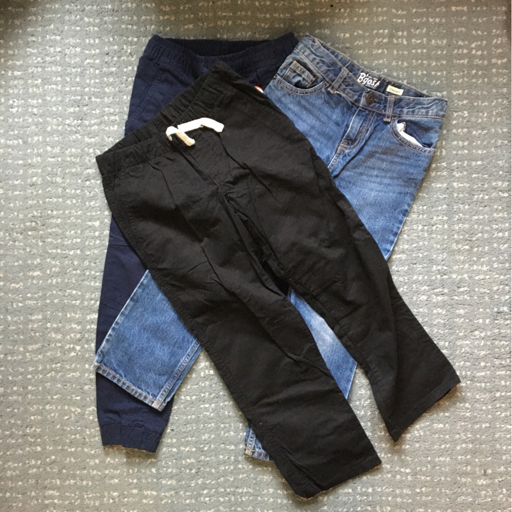Bundle pants Black, Blue, and Denim 7